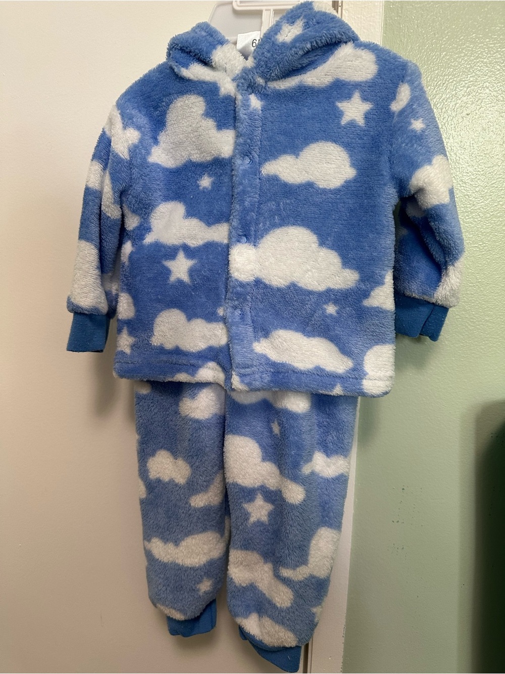 Sweet & Soft cloud print pajama set 6 months